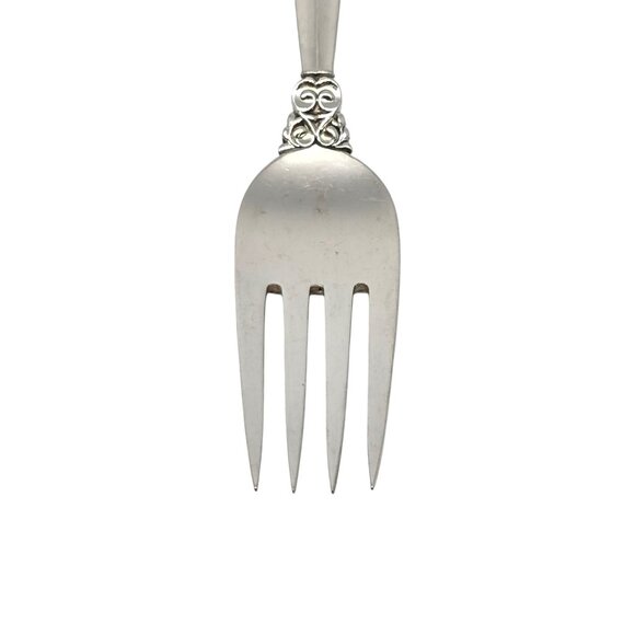 Set of 6 Georg Jensen Denmark Acanthus Sterling Silver Forks 7 1/8" #19713 - Picture 5 of 10